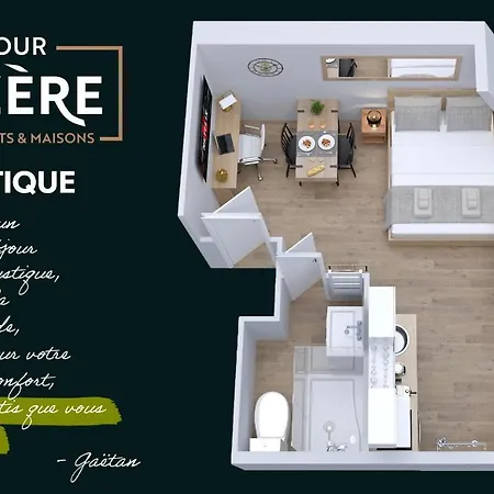 Apartment Le Rustique - Netflix/wi-fi Fibre - Sejour Lozere Mende