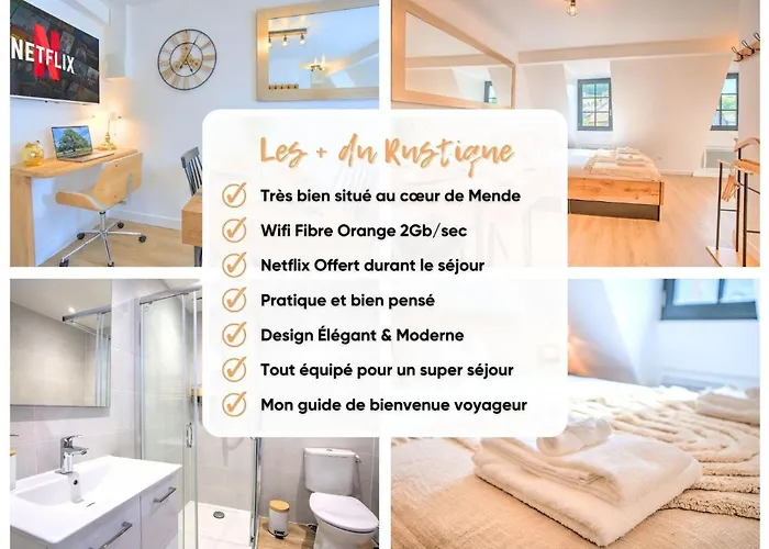 Le Rustique - Netflix/wi-fi Fibre - Sejour Lozere 芒德